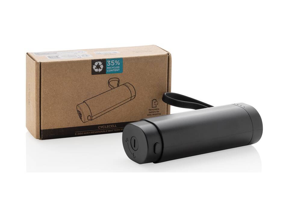 CycleCell 5000mAh powerbank met verwijderbare batterij 14