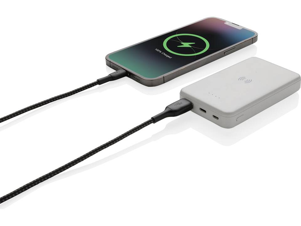 RCS gerecycled plastic 5W draadloze powerbank - 5.000 mAh 16