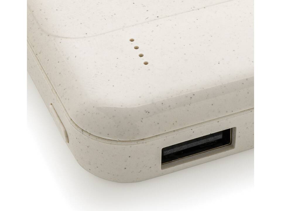 RCS standaard recycled powerbank met draadloze oplader - 8.000 mAh 7