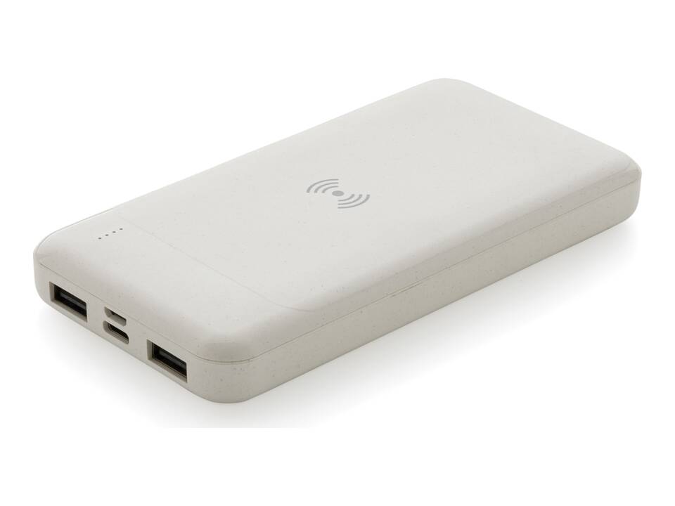 RCS standaard recycled powerbank met draadloze oplader - 8.000 mAh 4