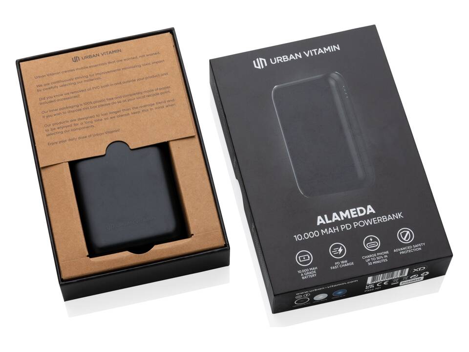 Urban Vitamin Alameda 18W PD powerbank - 10.000 mAh 6