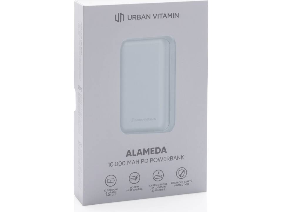 Urban Vitamin Alameda 18W PD powerbank - 10.000 mAh 18