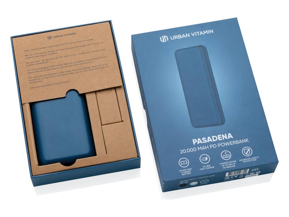 Urban Vitamin Pasadena 18W PD powerbank - 20.000 mAh 27