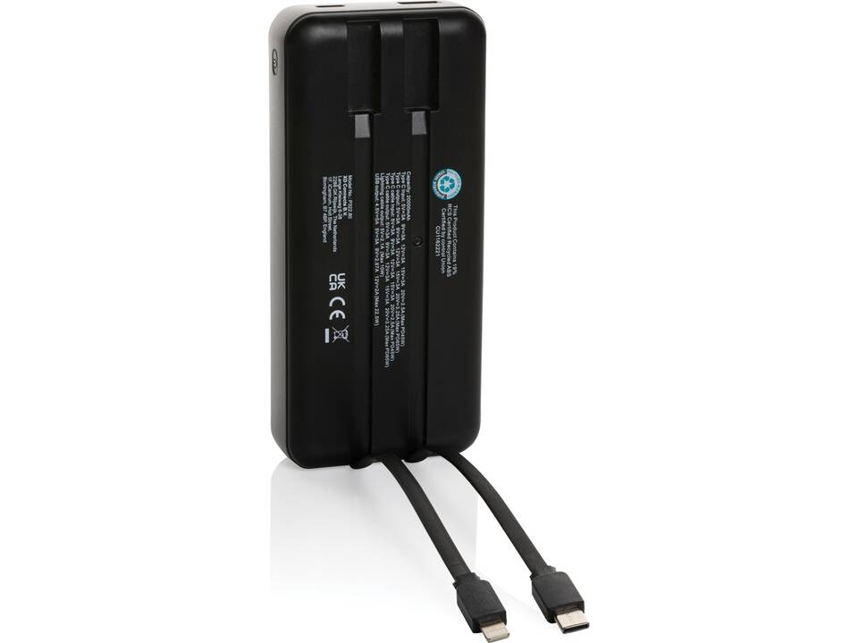 Gridley RCS gerecycled plastic 20000 65W laptop powerbank 2