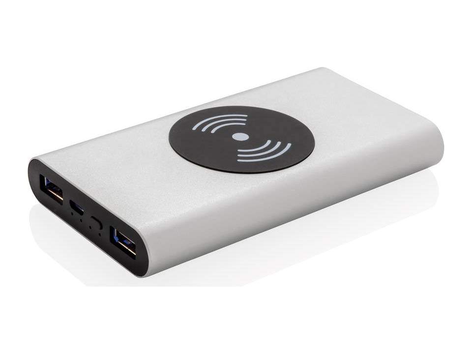 Aluminium 5W draadloze powerbank - 10.000 mAh 10