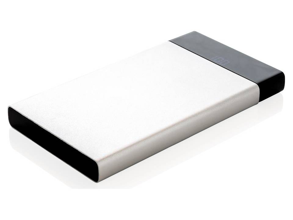 Platte powerbank met digitaal scherm - 6000 mAh 1