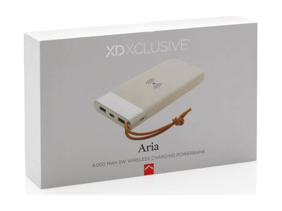 Aria powerbank met draadloos laden - 8.000 mAh 9