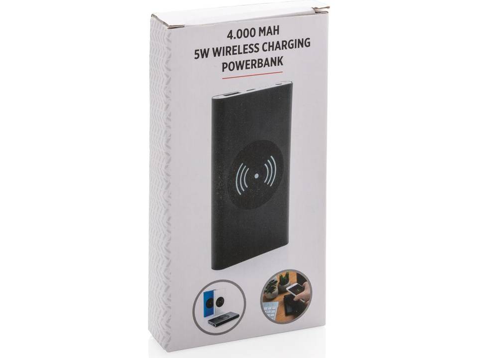 Powerbank met 5W draadloos opladen-functie - 4.000 mAh 6