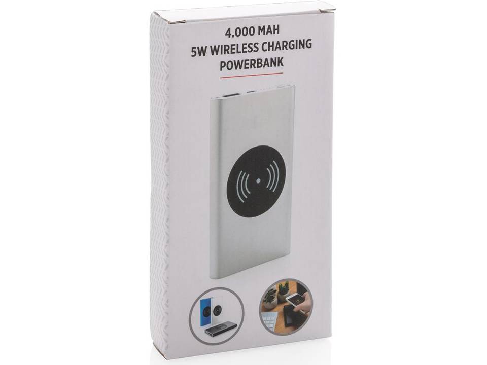 Powerbank met 5W draadloos opladen-functie - 4.000 mAh 13