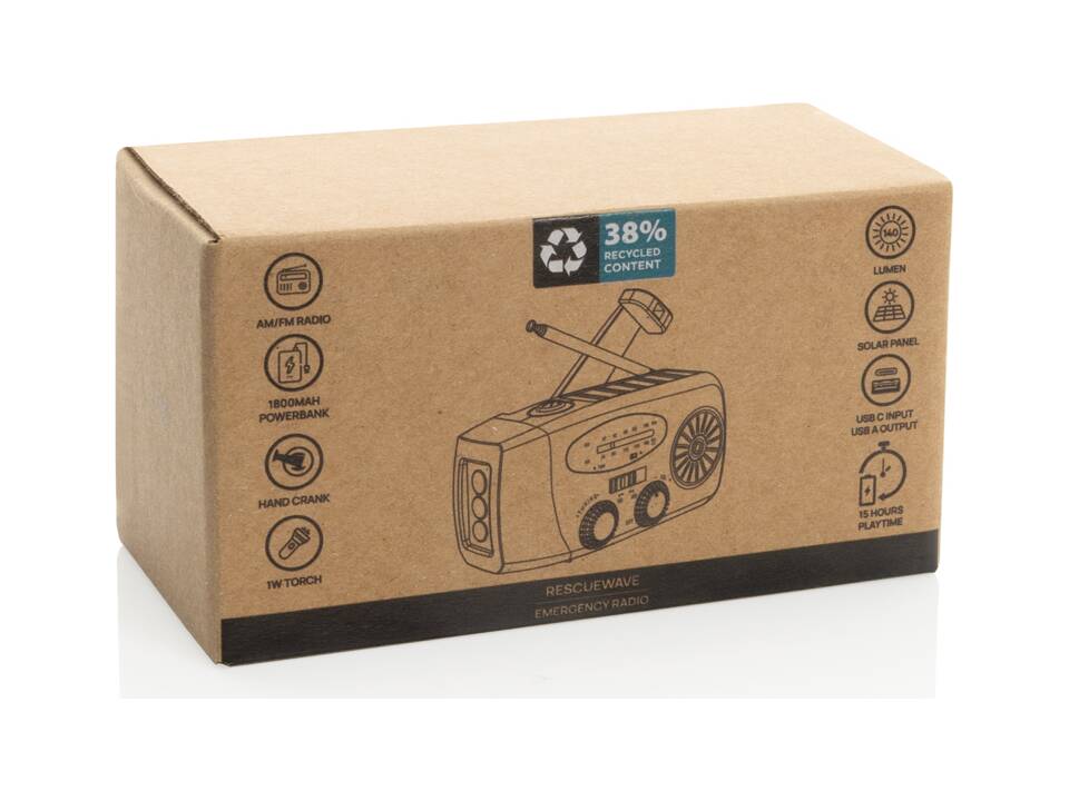 RescueWave noodradio van RCS gerecycled plastic 11