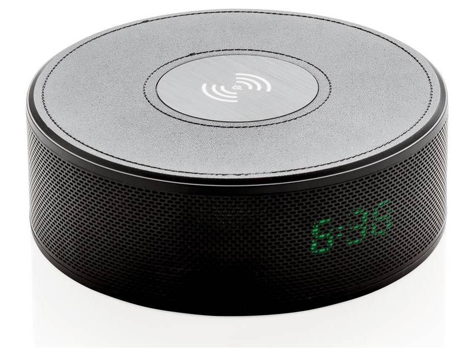 Draadloze 5W lader met alarmklok en speaker 1