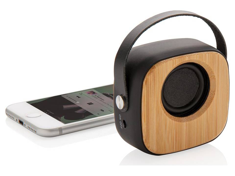 Bamboe draadloze fashion speaker - 3W 1