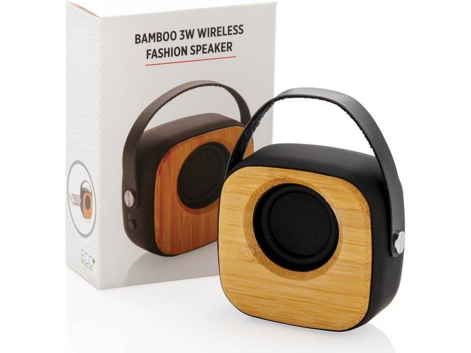 Bamboe draadloze fashion speaker - 3W 4