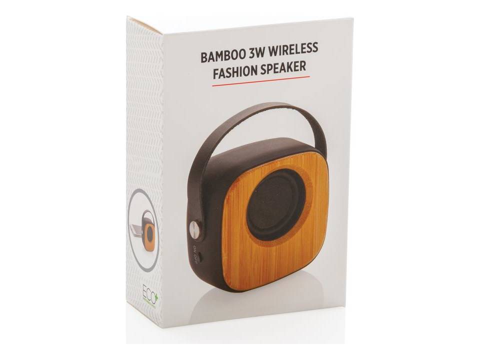 Bamboe draadloze fashion speaker - 3W 5
