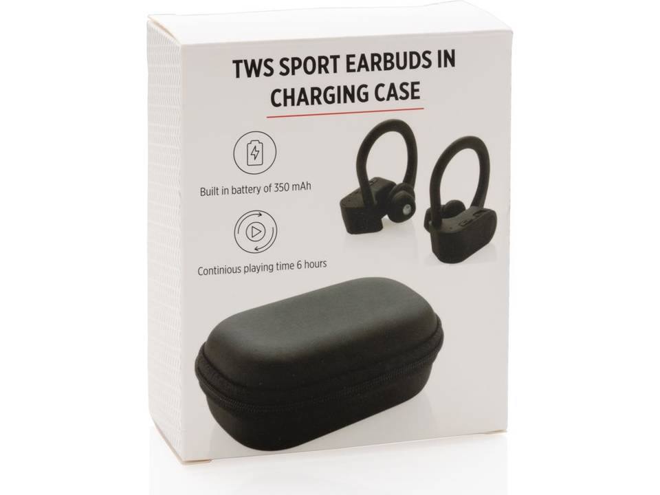 TWS sport oordoppen in oplaadcassette 2
