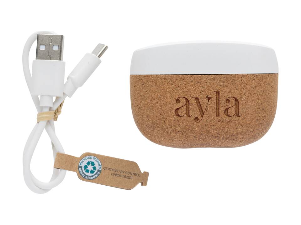 Oregon RCS gerecycled plastic en kurk TWS-oordopjes 8