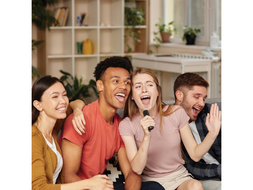 Singvibe RCS gerecycled plastic karaokeset met 2 microfoons 8