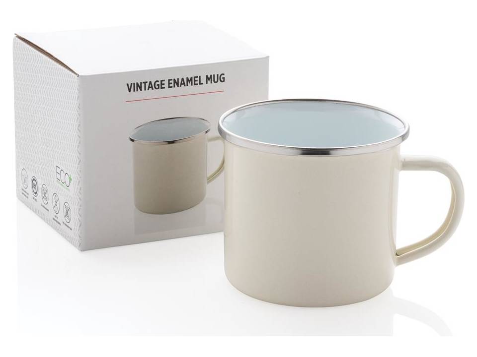 Vintage geëmailleerde mok - 350 ml 7