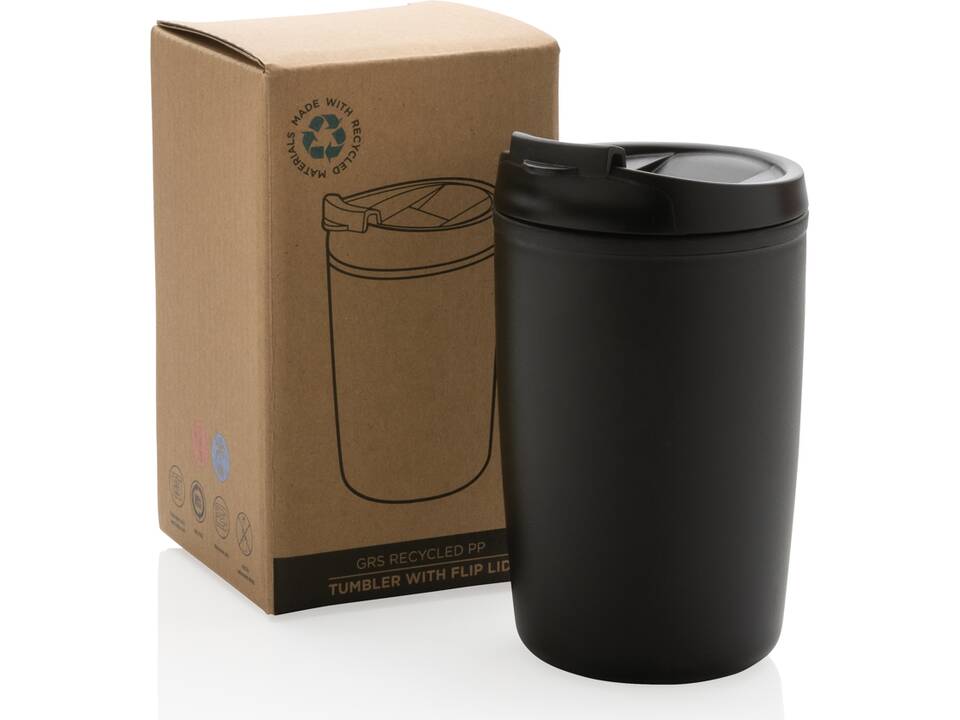 GRS gerecycled beker met klepdeksel - 300 ml 8