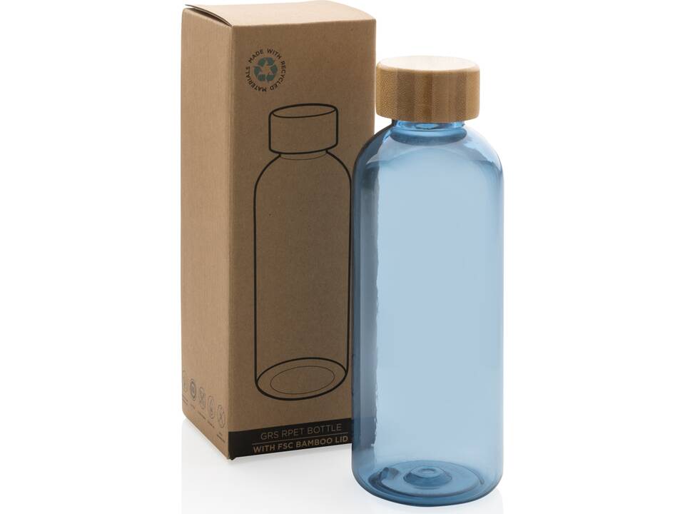 GRS RPET fles met FSC bamboe dop - 660 ml 24