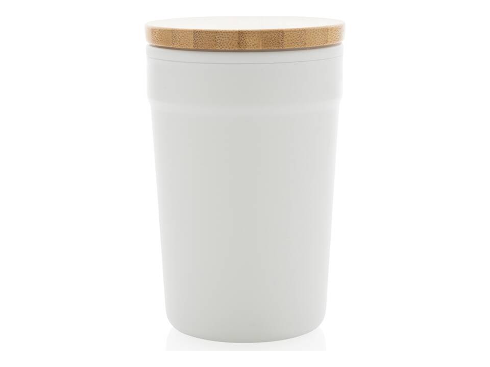 GRS gerecycled PP mok met FSC® bamboe deksel - 300 ml 14