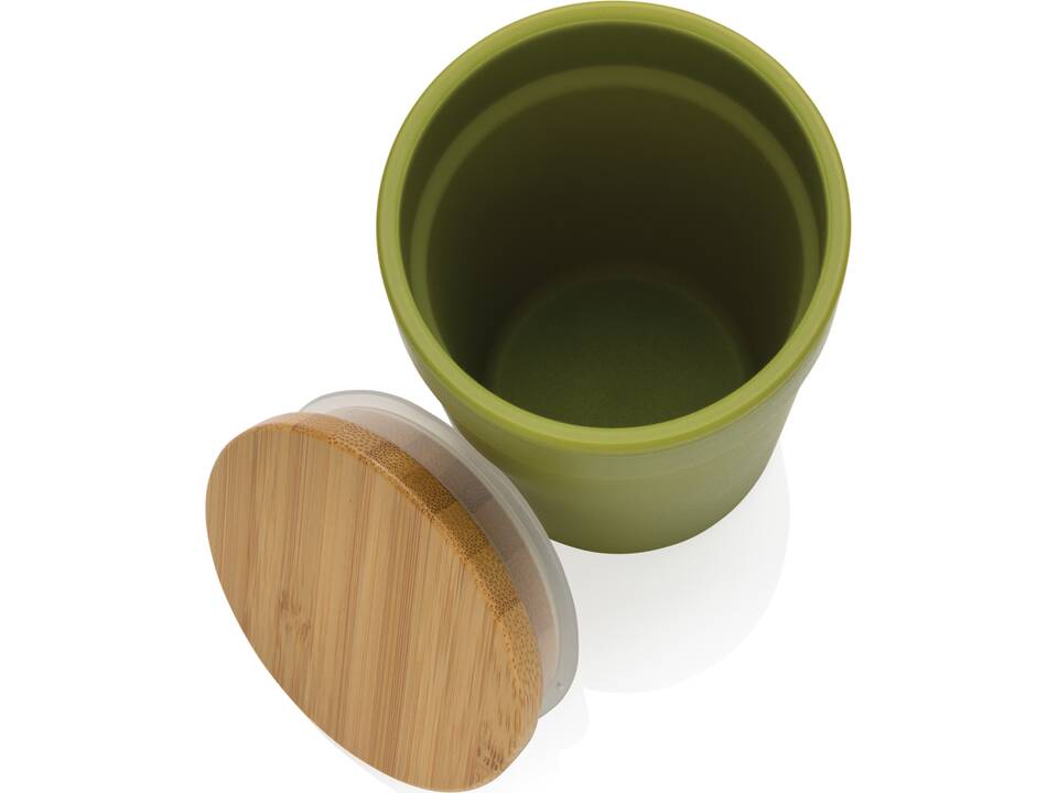 GRS gerecycled PP mok met FSC® bamboe deksel - 300 ml 26