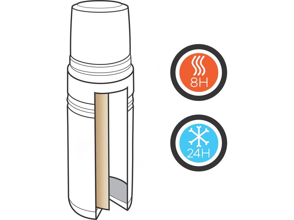 Elite copper vacuüm thermos fles - 1000 ml 9