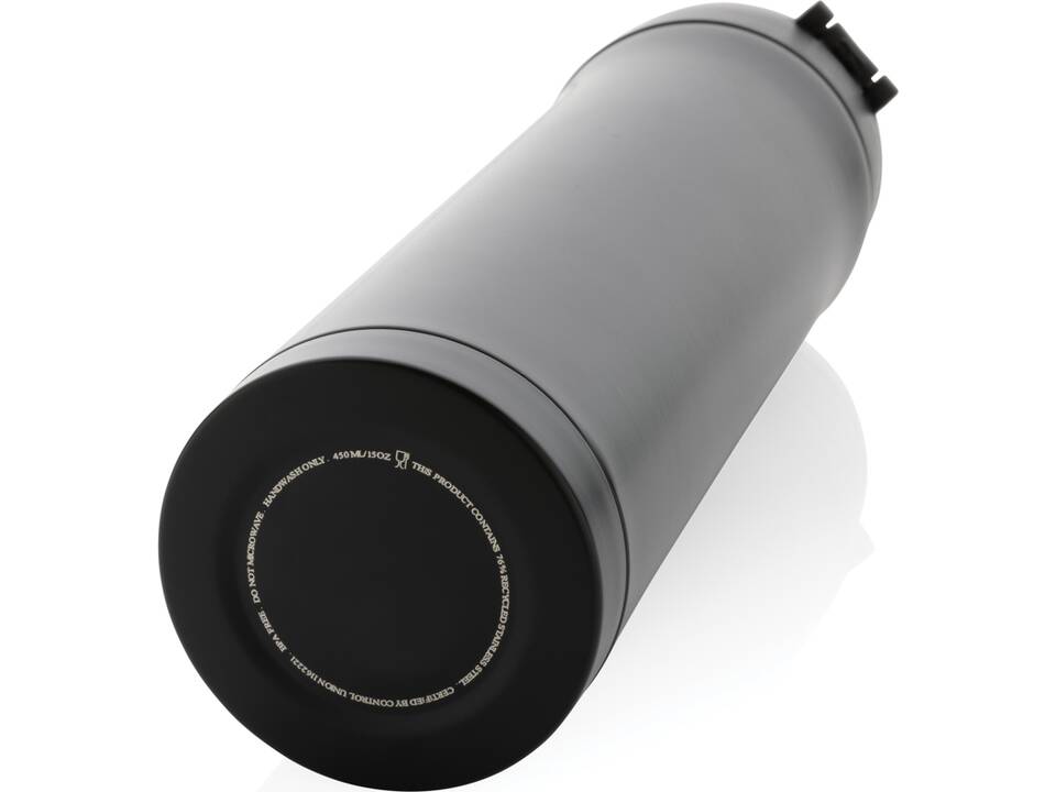 RCS gerecycled roestvrijstalen easy lock thermosfles - 450 ml 16