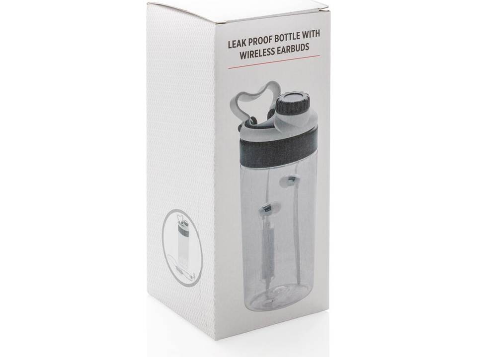 Lekvrije sportfles met draadloze koptelefoon - 500 ml 18