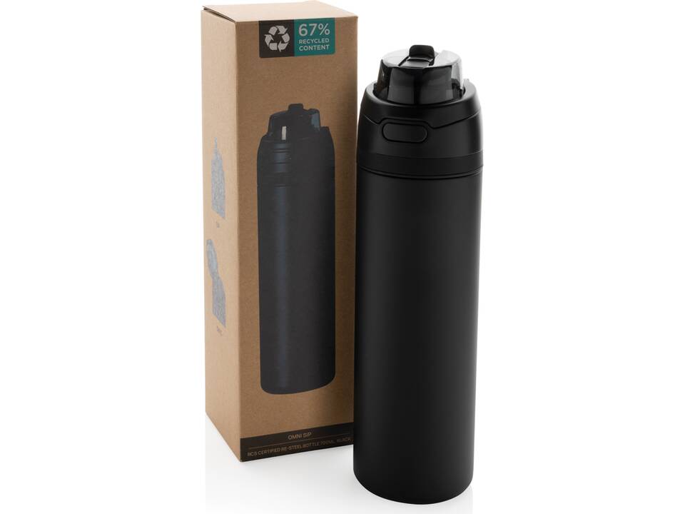 Omni Sip RCS Recycled RVS waterfles 700ML 21