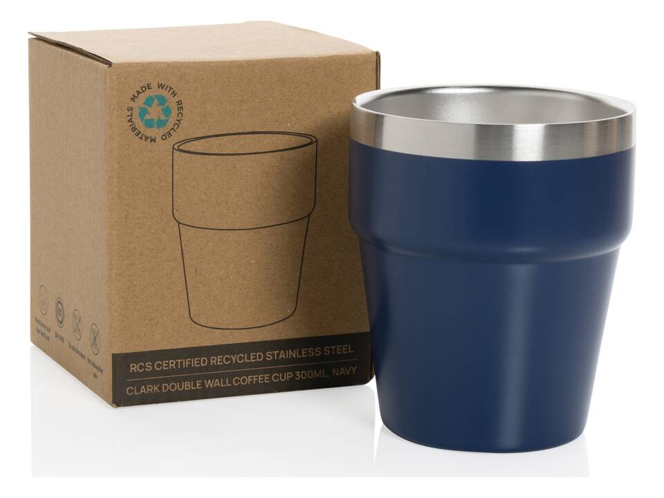 Clark RCS dubbelwandige koffie beker 300ML 5