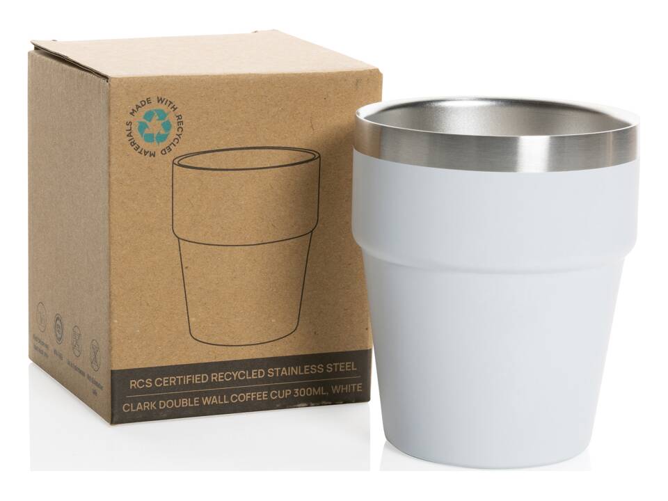 Clark RCS dubbelwandige koffie beker 300ML 23