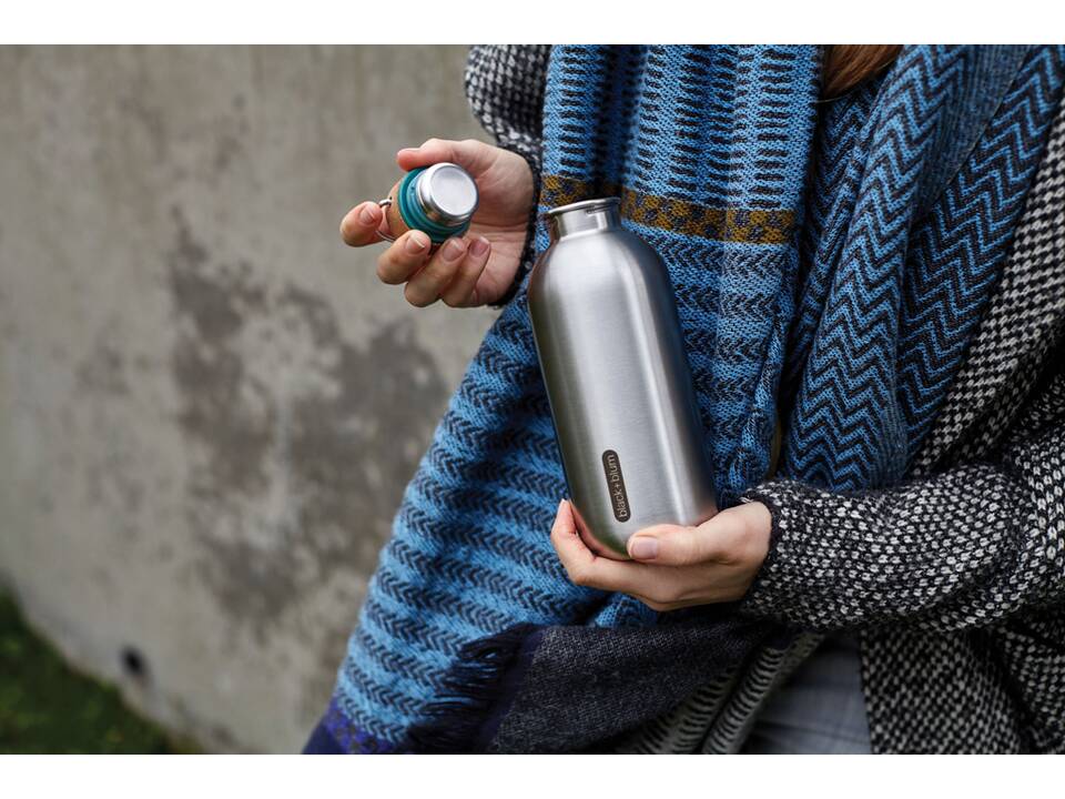 Black+Blum Stalen Water Fles 600ml 8