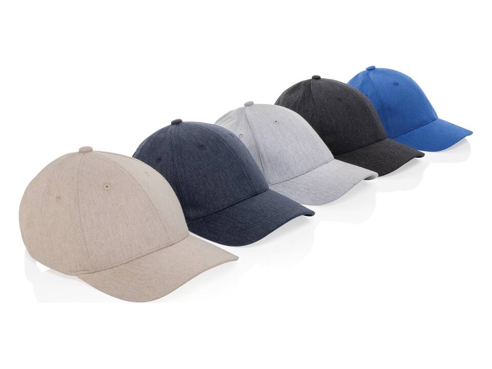Milo AWARE™ recycled heather 6 paneel cap 29