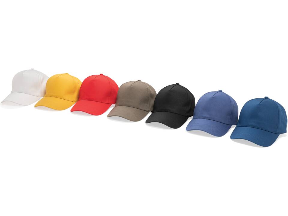 Impact 5 panel 280gr recycled katoenen cap met AWARE™ tracer 73