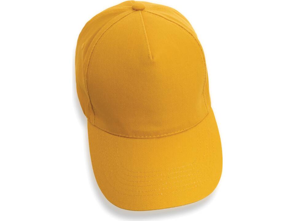Impact 5 panel 280gr recycled katoenen cap met AWARE™ tracer 92