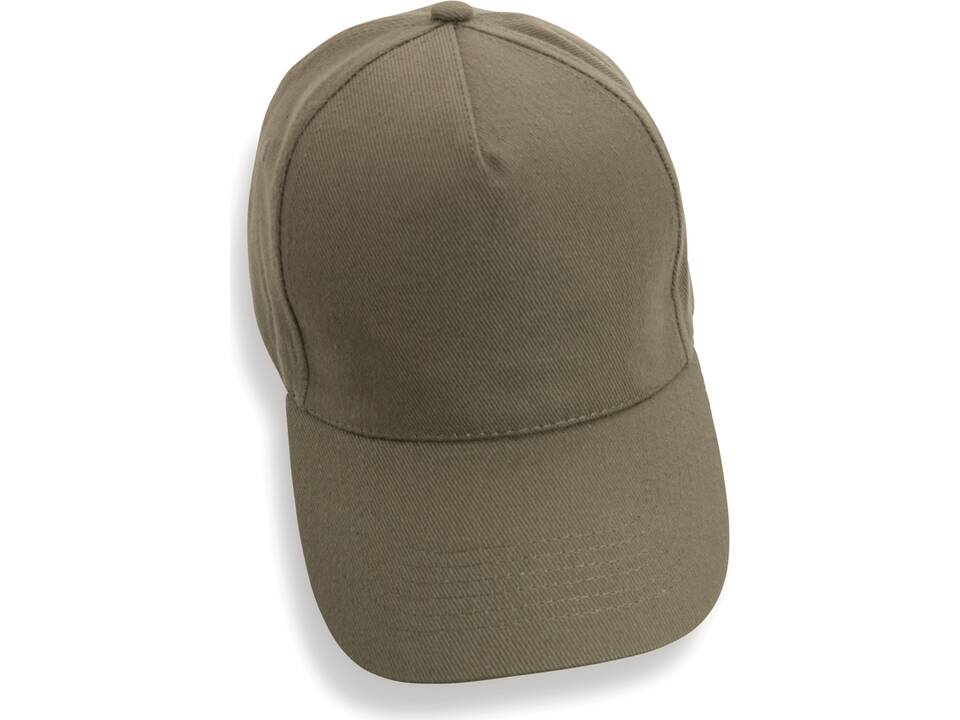 Impact 5 panel 280gr recycled katoenen cap met AWARE™ tracer 103