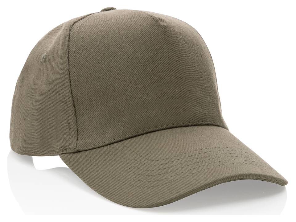 Impact 5 panel 280gr recycled katoenen cap met AWARE™ tracer 104