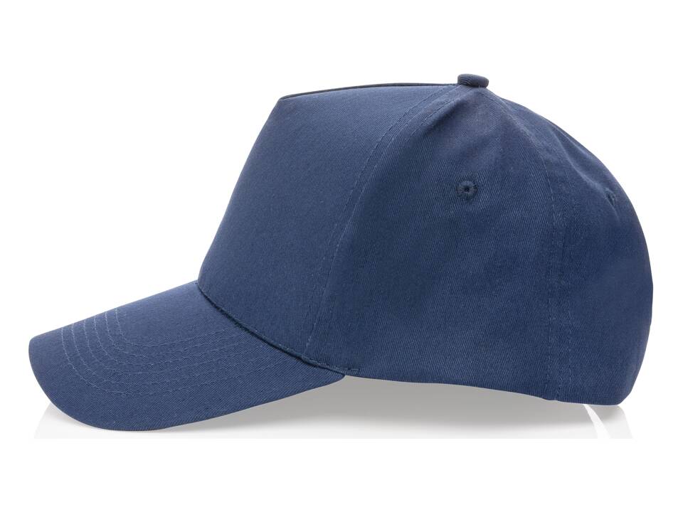 Impact 5 panel 190gr gerecycled katoenen cap met AWARE trac 22