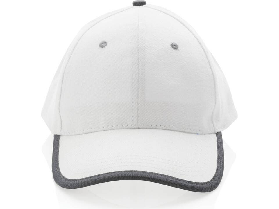Impact AWARE ™ 6 panel cap van geborsteld katoen met bies 12