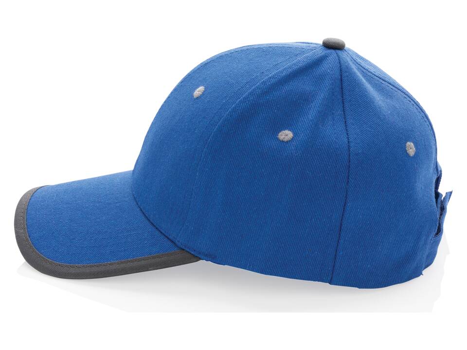 Impact AWARE ™ 6 panel cap van geborsteld katoen met bies 38