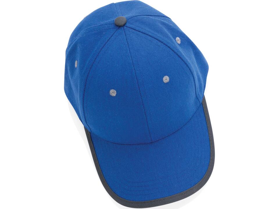 Impact AWARE ™ 6 panel cap van geborsteld katoen met bies 40