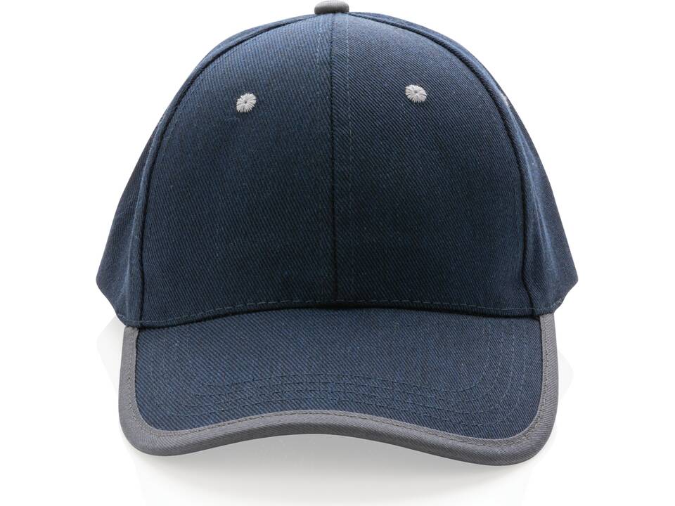 Impact AWARE ™ 6 panel cap van geborsteld katoen met bies 46