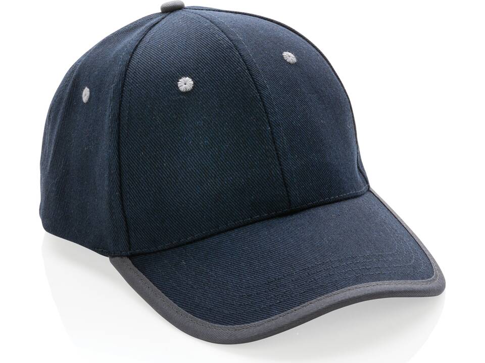 Impact AWARE ™ 6 panel cap van geborsteld katoen met bies 51