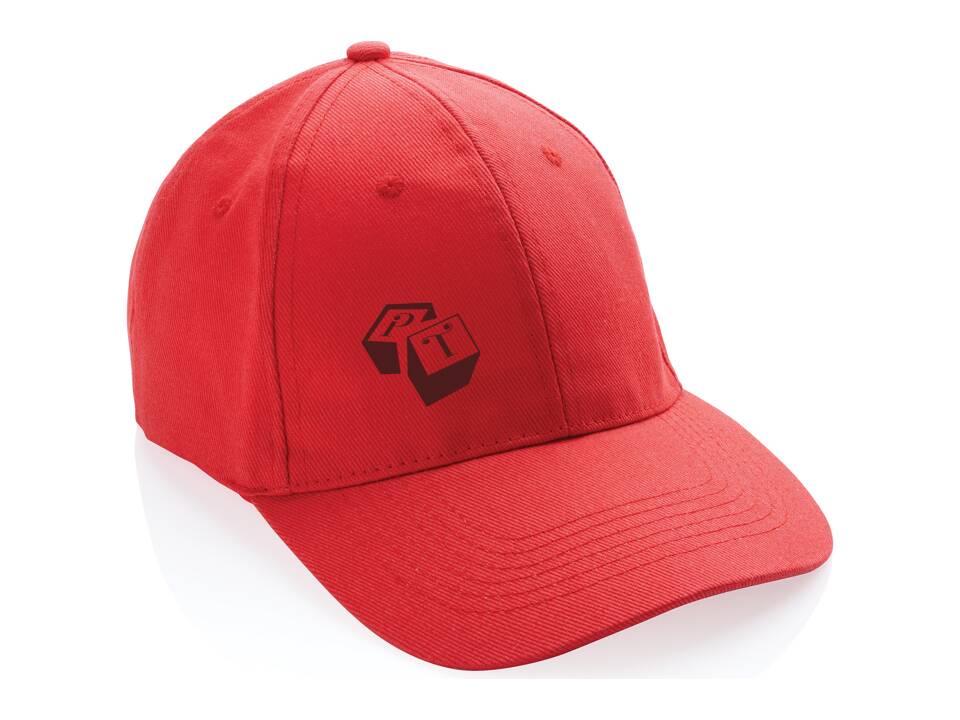 Impact gerecycled katoenen Luxe cap met AWARE tracer 16
