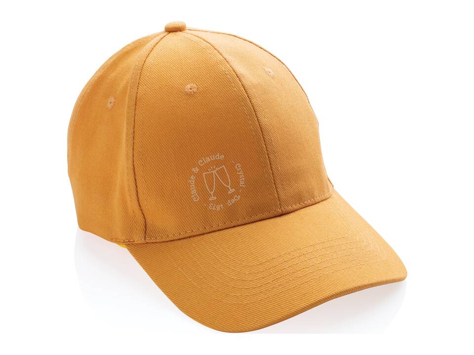 Impact gerecycled katoenen Luxe cap met AWARE tracer 28