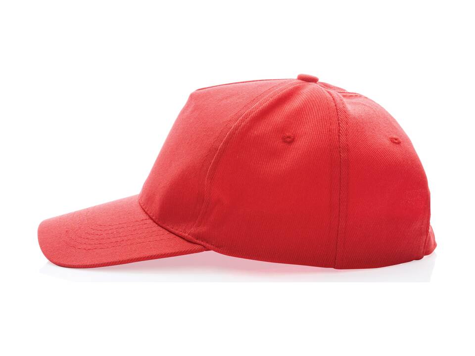 Impact 5 panel 280gr recycled katoenen cap met AWARE™ tracer 2