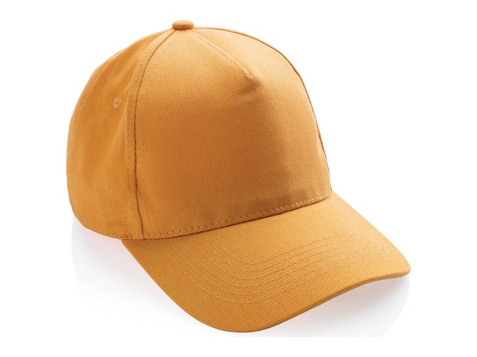 Impact 5 panel 280gr recycled katoenen cap met AWARE™ tracer 30