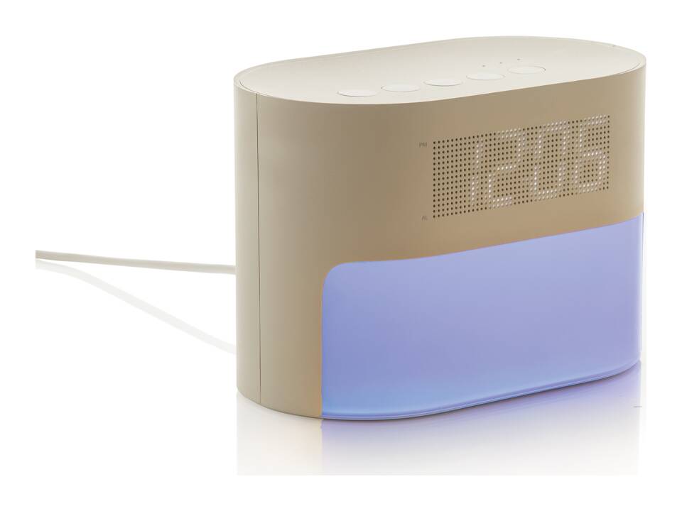 LumaRise RCS gerecycled plastic wekker met witte ruis 5