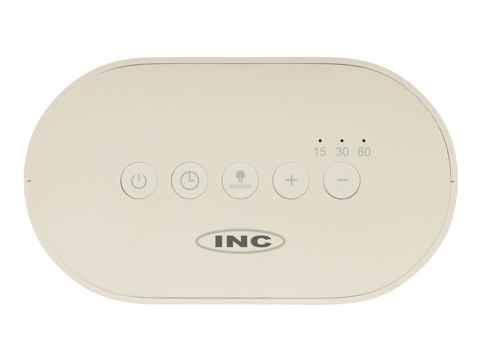 LumaRise RCS gerecycled plastic wekker met witte ruis 10